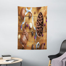 Chocolate Holiday Eggs Tapestry