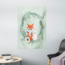 Friends Fox Rabbit Tapestry