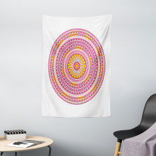 Abstract Bohemian Medallion Tapestry