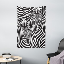 Zebras Eyes and Face Tapestry