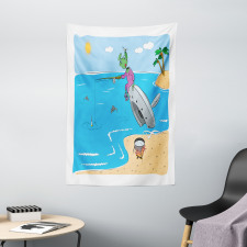 Monster Fishing in the Sea Tapestry