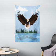 Landscape Illustration Art Tapestry