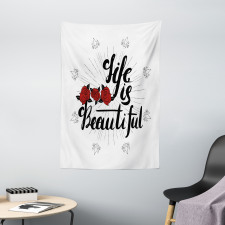 Life is Roses Motif Tapestry