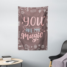 You are My Magic Outline Tapestry