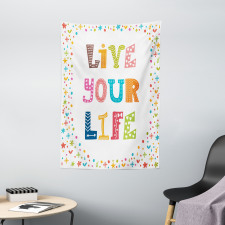 Funny Live Your Life Wording Tapestry