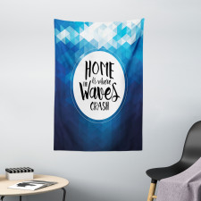 Home is Where Waves Crash Tapestry