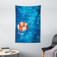 Clear Swimming Pool Tapestry