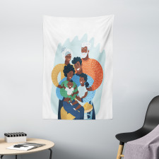 Happy Family Scene Tapestry