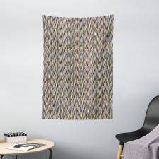 Creative Pastel Grid Art Tapestry