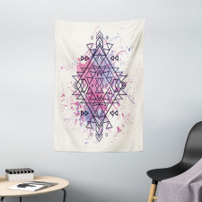 Motif Grunge Splashes Tapestry