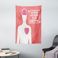 Human with Words Tapestry