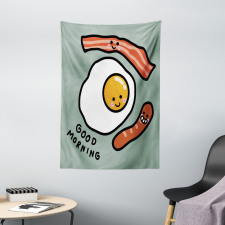 Morning Egg Sausages Tapestry