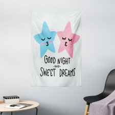 Dreams Stars Kiss Tapestry