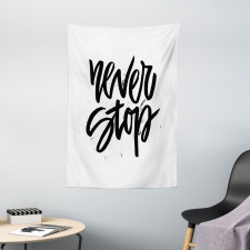 Never Stop Lettering Tapestry