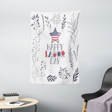 Floral and Leafy Concept Tapestry