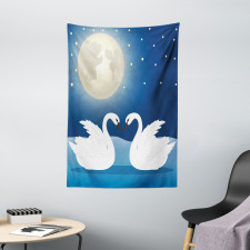 Moonlight Sky at Night Art Tapestry