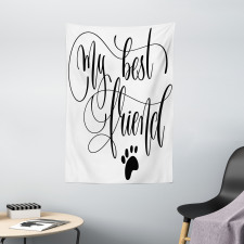 Positive Paws Words Tapestry