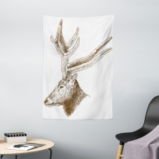 Wild Animal Engraving Tapestry