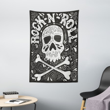 Gothic Ornate Skull Tapestry