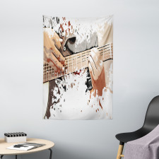 Man Playing Guitar Tapestry