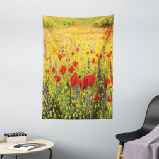 Field with Poppies Farm Tapestry