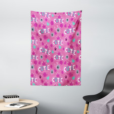 Crown Pattern Flower Tapestry