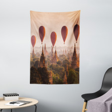 Hot Air Balloon Myanmar Tapestry