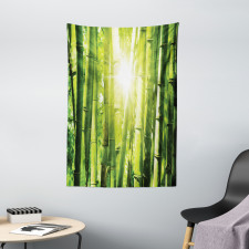 Sun Beams in Wild Jungle Tapestry