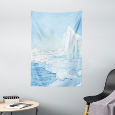 Cartoon Style Winter Theme Tapestry