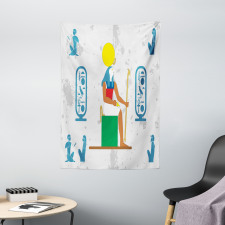 Half Human Bird Character Tapestry