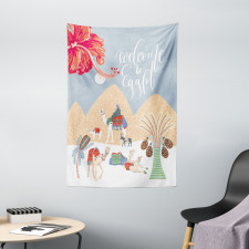 Colorful Camels Tapestry