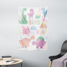 Baby T-Rex Nursery Theme Art Tapestry