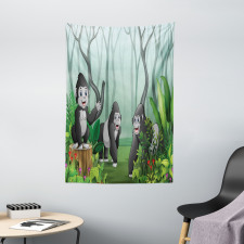 Orangutans in a Forest Tapestry