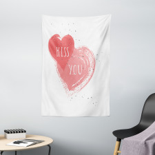 Kiss You Hearts Tapestry