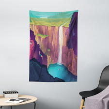 Rural Scene Waterfall Tapestry