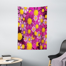 Flourish Flowers Cartoon Tapestry