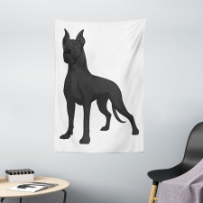 Purebred Dog on Plain Tapestry