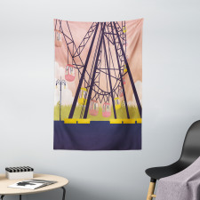 Cartoonish Fun Ride Tapestry