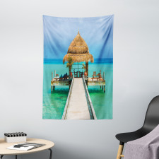 Maldives Beach Relaxation Tapestry