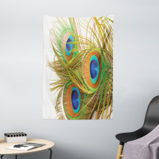 Modern Peacock Feathers Tapestry