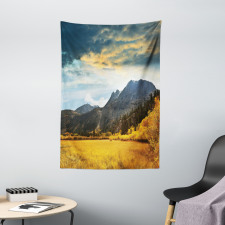 Mountain Grassland Sun Tapestry