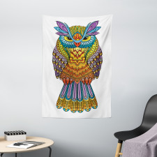 Zentangle Boho Art Bird Tapestry