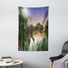 Dinosaur in the Jungle Tapestry