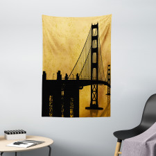 Golden Gate Bridge Art Tapestry