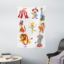 Circus Wild Animals Tapestry