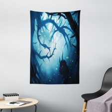 Night Forest Halloween Tapestry