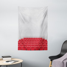 Theater Chairs Row Graphic Tapestry