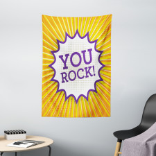 Inspirational Text Bubble Tapestry