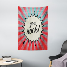 Sunbeams Halftone Graphic Tapestry