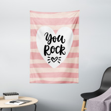 Motivational Motto Graphic Tapestry